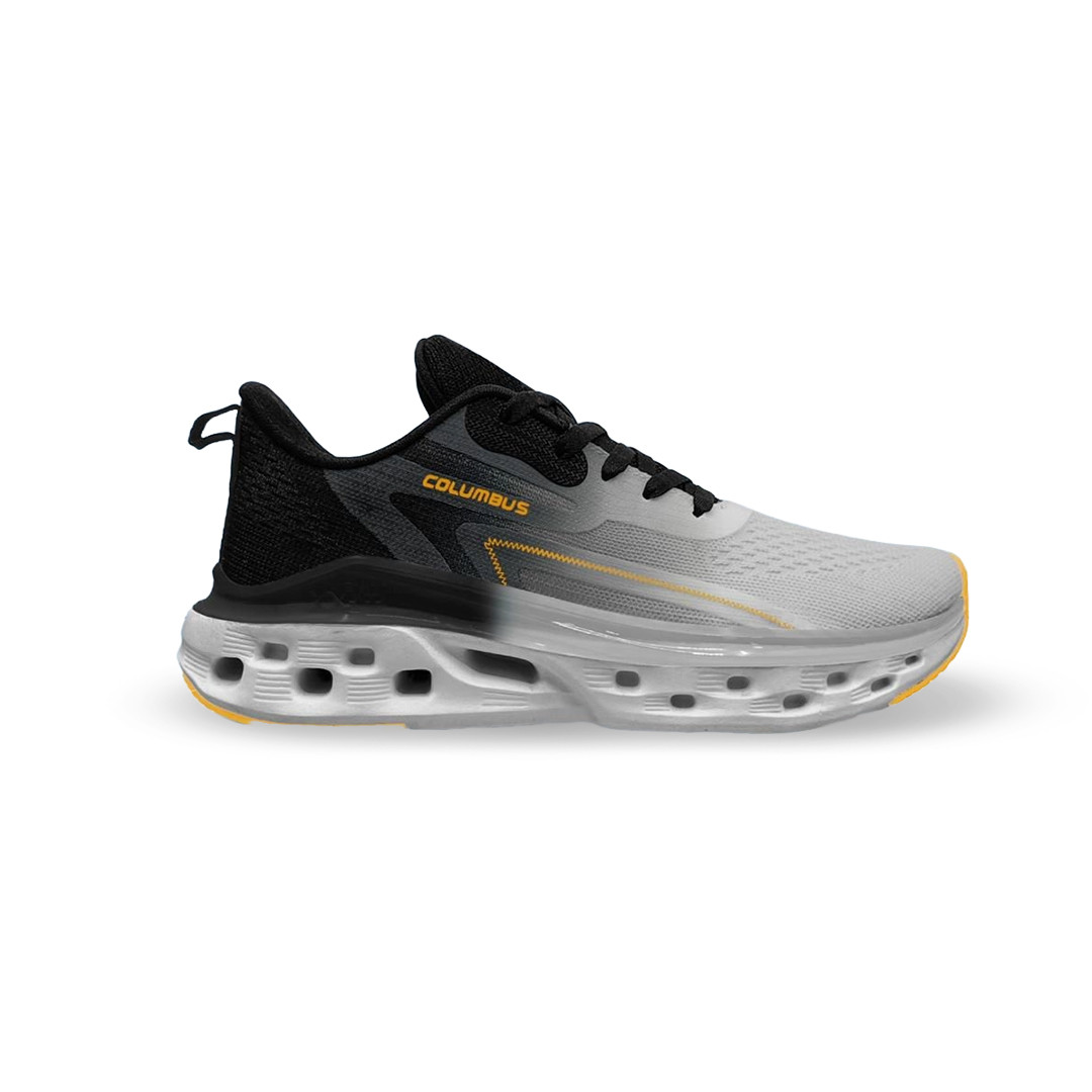 COLUMBUS Mesh Lace Up Men's Sports Shoes WINFLOW BLK-MSTD