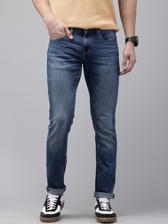 SPYKAR Men Skinny Slim Fit Low-Rise Light Fade Stretchable Jeans