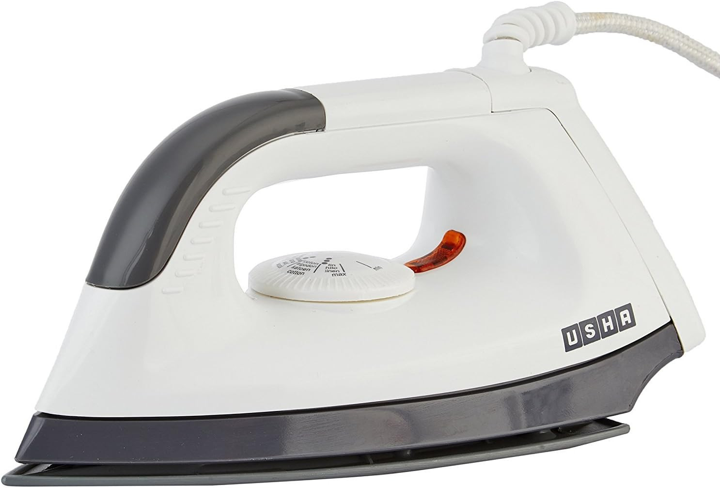 Usha 1000W Dry Iron (White, EI-1602)