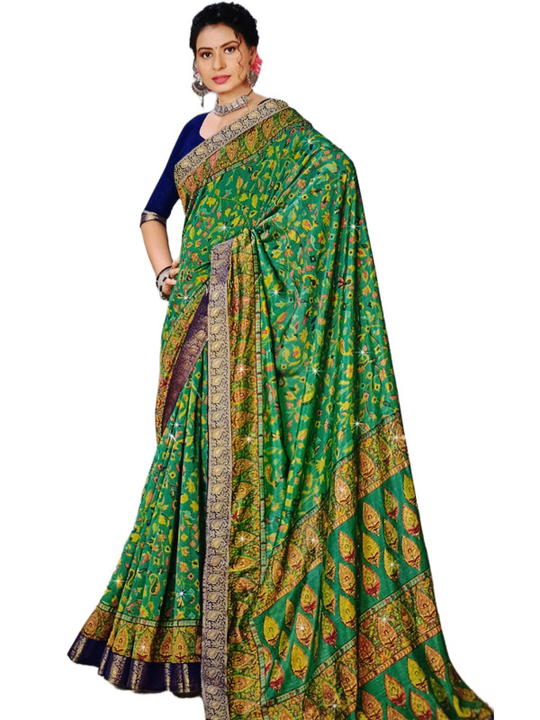 Victoria inder Saree With Unstitched Blouse Piece
